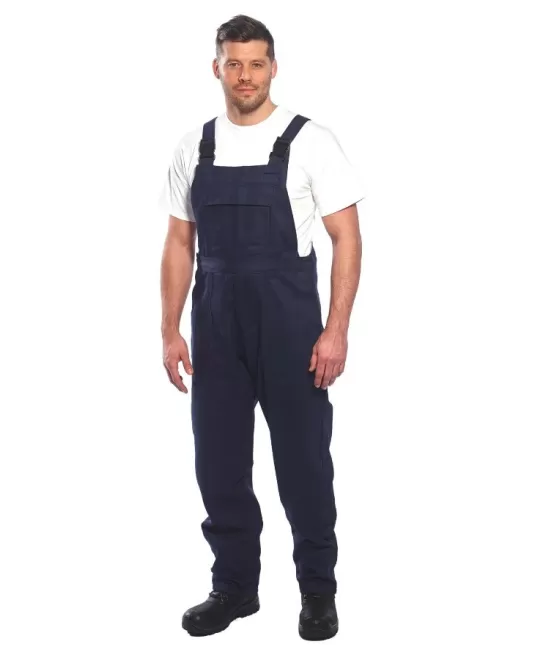 Salopeta ignifuga cu pieptar, rezistenta arc electric Bizweld [BIZ4] Bleumarin