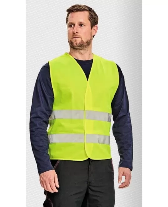 Vesta reflectorizanta, inalta vizibilitate, galben Vesta reflectorizanta, inalta vizibilitate, galben