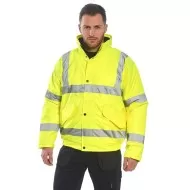 Jacheta scurta reflectorizanta galben neon-vatuita