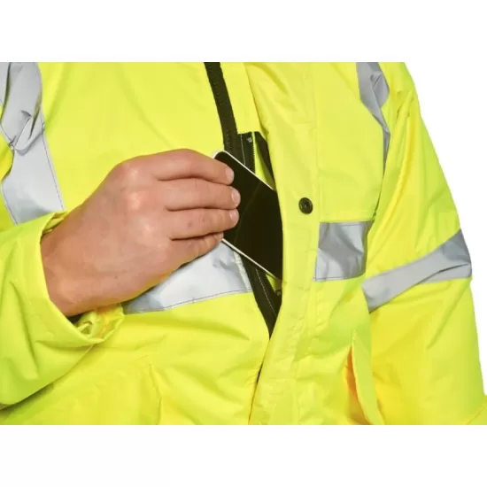Jacheta scurta vatuita inalta vizibilitate, Portocaliu neon Jacheta scurta vatuita inalta vizibilitate, Portocaliu neon
