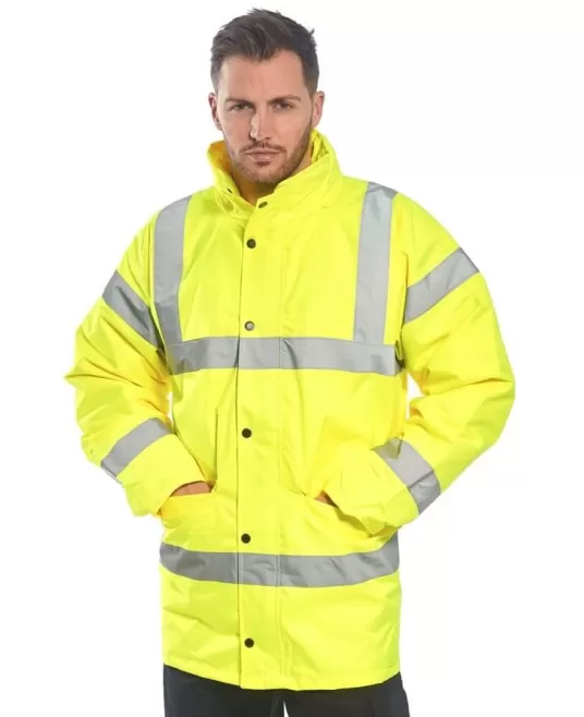 Jacheta vatuita HiVis, galben neon Jacheta vatuita HiVis, galben neon