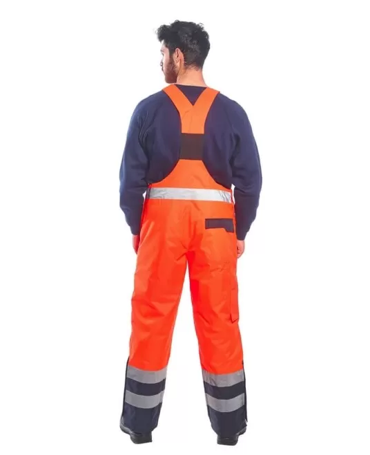 Salopeta vatuita HiVis impermeabila, Portocaliu