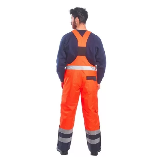Salopeta vatuita HiVis impermeabila, Portocaliu Salopeta vatuita HiVis impermeabila, Portocaliu