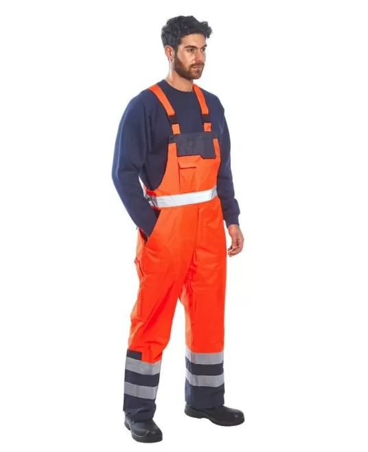 Salopeta vatuita HiVis impermeabila, Portocaliu Salopeta vatuita HiVis impermeabila, Portocaliu