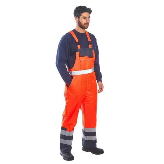 Salopeta vatuita HiVis impermeabila, Portocaliu Salopeta vatuita HiVis impermeabila, Portocaliu