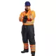 Combinezon vatuit reflectorizant, HiVis, Portocaliu si bleumarin Combinezon vatuit reflectorizant, HiVis, Portocaliu si bleumarin