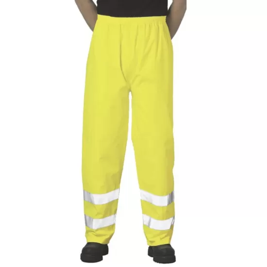 Pantaloni impermeabili reflectorizanti, inalta vizibilitate, Galben Pantaloni impermeabili reflectorizanti, inalta vizibilitate, Galben