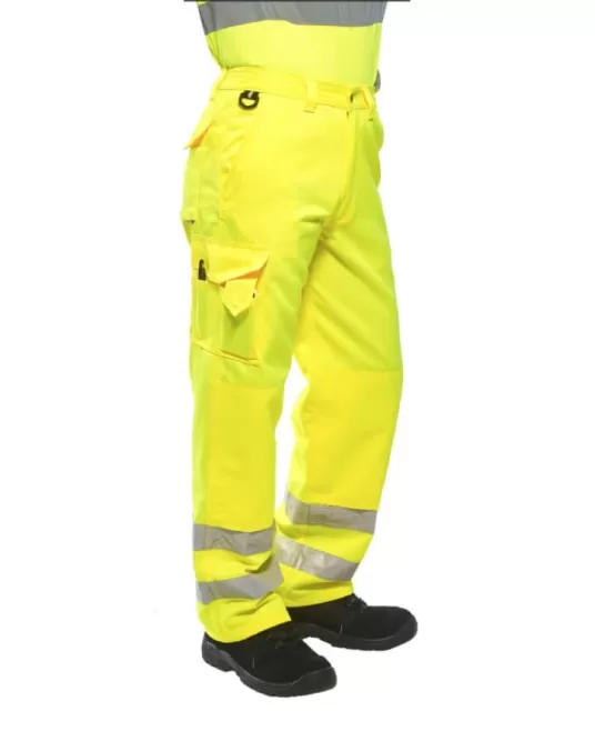Pantaloni reflectorizanti Hi-Vis Combat [E046] Galben