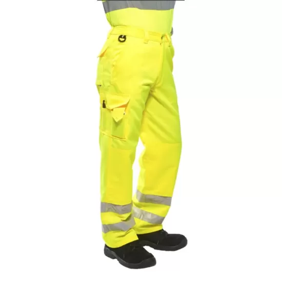 Pantaloni reflectorizanti Hi-Vis Combat [E046] Galben