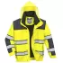 Jacheta vatuita reflectorizanta 3 in 1, Galben si negru