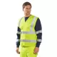 Vesta reflectorizanta HiVis, benzi reflectorizante orizontale si verticale, galben Vesta reflectorizanta HiVis, benzi reflectorizante orizontale si verticale, galben