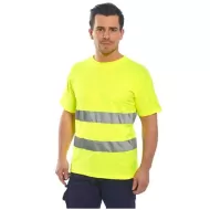 Tricou reflectorizant Hi-Vis Mesh cu maneca scurta [C394] Galben