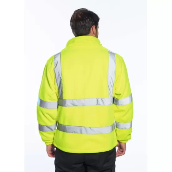 Fleece reflectorizant, inalta vizibilitate, rezistent la vant, 300g/m2, Portocaliu Fleece reflectorizant, inalta vizibilitate, rezistent la vant, 300g/m2, Portocaliu