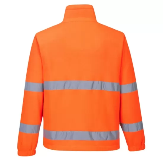 Fleece reflectorizant, inalta vizibilitate, rezistent la vant, 250g/m2 [F250] Portocaliu