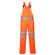 Salopeta de protectie cu pieptar reflectorizanta, HiVis, tercot 280g/m2 [RT43] Portocaliu