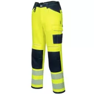 Pantaloni HiVis cu dungi reflectorizante, Galben si negru Pantaloni HiVis cu dungi reflectorizante, Galben si negru