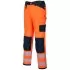 Pantaloni HiVis cu dungi reflectorizante,  Portocaliu si bleumarin