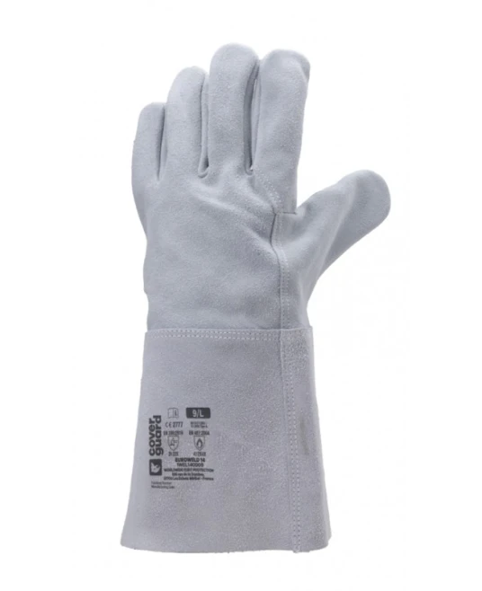 Manusi sudura piele vita, gri