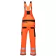 Pantaloni reflectorizanti Hi-Vis cu pieptar Bib & Brace, gama premium PW3 [PW344] Portocaliu si negru
