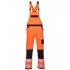 Salopeta cu pieptar HiVis premium, tercot 300g/m2 Portocaliu negru