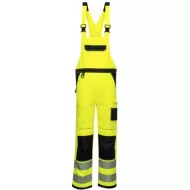Salopeta cu pieptar HiVis premium, tercot 300g/m2  Galben negru