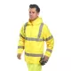 Jacheta de ploaie reflectorizanta, inalta vizibilitate, impermeabila [H440] Galben