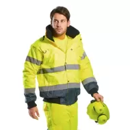 Jacheta 3 în 1 galben gri Hi-Vis reflectorizanta
