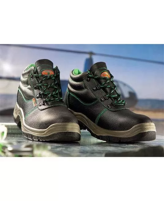 Bocanci de protectie S3 [G3098] Negru si verde