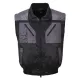 Jacheta de protectie vatuita , 4 in 1, impermeabila, bicolora [PJ20] Negru si gri