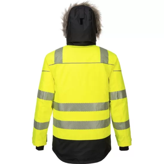 Jacheta vatuita HiVis reflectorizanta, calitate premium, galben si negru [PW369] 
