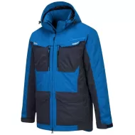 Jacheta vatuita premium, impermeabila si calduroasa, albastru, gri