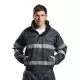 Jacheta de protectie reflectorizanta vatuita, impermeabila, bomber, Iona Lite, Negru Jacheta de protectie reflectorizanta vatuita, impermeabila, bomber, Iona Lite, Negru