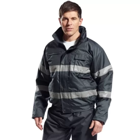 Jacheta de protectie reflectorizanta vatuita, impermeabila, bomber, Iona Lite, Bleumarin Jacheta de protectie reflectorizanta vatuita, impermeabila, bomber, Iona Lite, Bleumarin