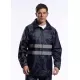 Jacheta de protectie reflectorizanta vatuita, impermeabila, bomber, Iona Lite, Negru Jacheta de protectie reflectorizanta vatuita, impermeabila, bomber, Iona Lite, Negru