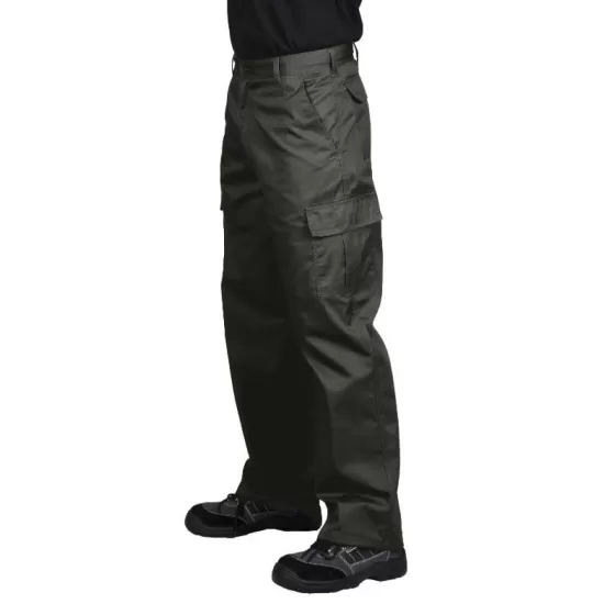 Pantaloni Paza, buzunare Kombat, tercot 245g/m2 Negru Pantaloni Paza, buzunare Kombat, tercot 245g/m2 Negru