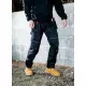 Pantaloni de lucru foarte rezistenti, buzunare pentru scule, tercot, 300g/m2, Negru Pantaloni de lucru foarte rezistenti, buzunare pentru scule, tercot, 300g/m2, Negru