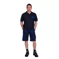 Pantaloni scurti de lucru, tercot 245g/m2,negru-gri