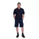 Pantaloni scurti de lucru, tercot 245g/m2,negru-gri Pantaloni scurti de lucru, tercot 245g/m2,negru-gri
