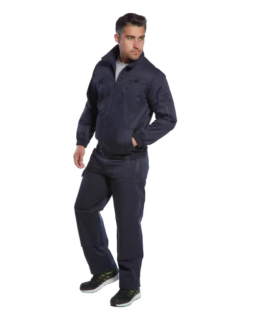 Pantaloni de lucru rezistenti, 11 buzunare, tercot, 245g/m2, regular, bleumarin Pantaloni de lucru rezistenti, 11 buzunare, tercot, 245g/m2, regular, bleumarin