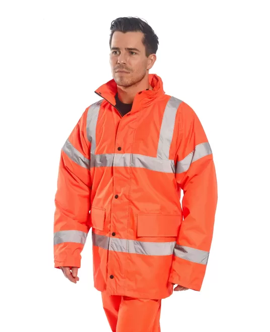Jacheta vatuita reflectorizanta, inalta vizibilitate, HiVis [RT30] Portocaliu