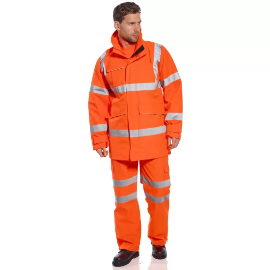 Jacheta de protectie reflectorizanta, colectia Extreme Rainwear, Portocaliu Jacheta de protectie reflectorizanta, colectia Extreme Rainwear, Portocaliu