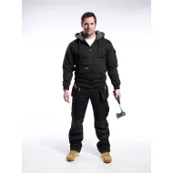 Hanorac vatuit, cu gluga si fermoar, foarte calduros, Pewter [KS32] Negru