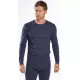 Tricou termic cu maneca lunga, protectie la frig, 200g/m2 [B123] Bleumarin
