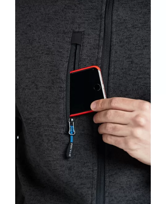 Jacheta de lucru albastra cu umeri intariti – rezistenta și confortabila