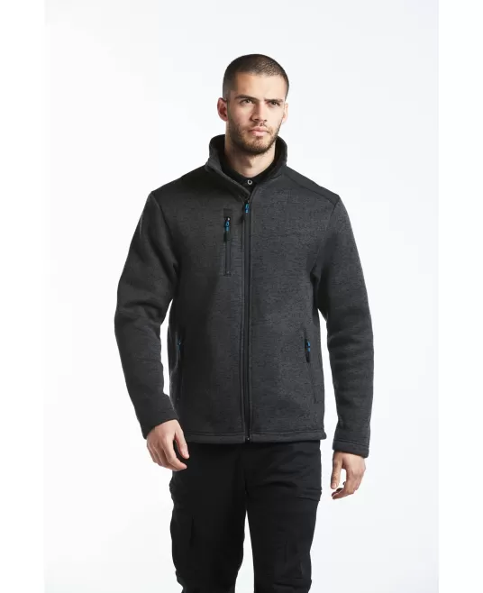 Hanorac de lucru gri cu umeri intariti – rezistenta și confortabila