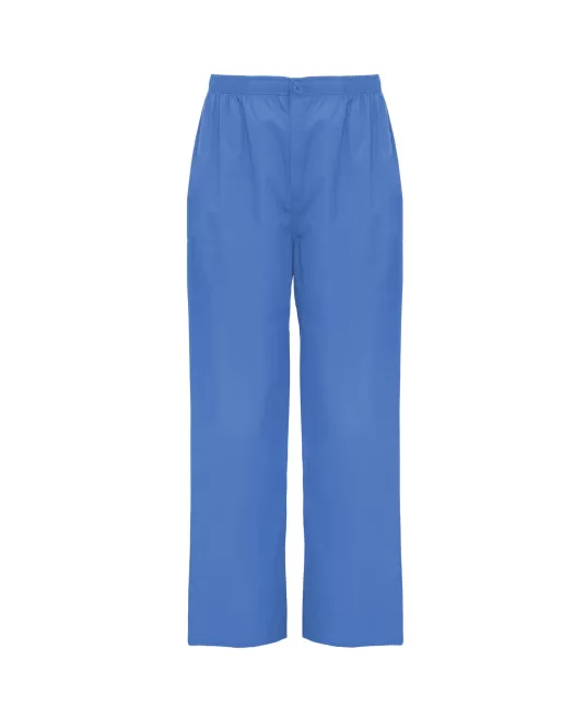 Pantaloni subtiri industria alimentara sau Curatenie, tercot 160g/m2, albastru deschis