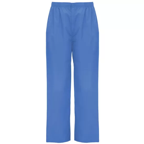 Pantaloni subtiri industria alimentara sau Curatenie, tercot 160g/m2, albastru deschis Pantaloni subtiri industria alimentara sau Curatenie, tercot 160g/m2, albastru deschis
