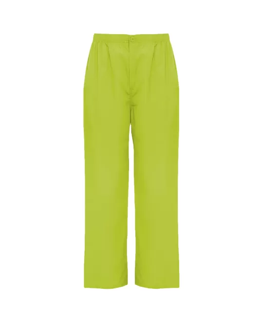 Pantaloni subtiri industria alimentara sau Curatenie, tercot 160g/m2, verde fistic 