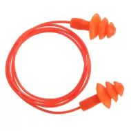 Antifoane interne cu snur, reutilizabile, material TPR, 50 perechi [EP04] Portocaliu