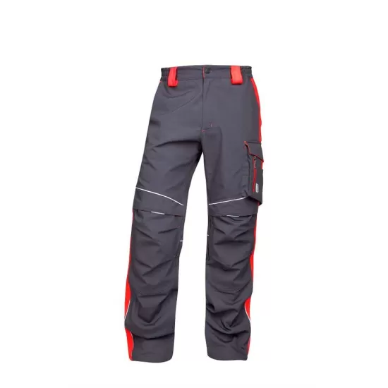 Pantaloni de lucru calitate premium, tercot kanvas 270g/m2 Neon Gri si rosu Pantaloni de lucru calitate premium, tercot kanvas 270g/m2 Neon Gri si rosu